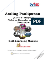 Araling Panlipunan: Self-Learning Module