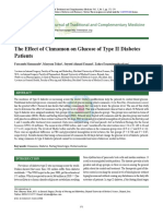 The Effect of Cinnamon On Glucose of Type II Diabe