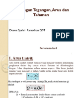 Hubungan Tegangan, Arus, Tahanan Dan Daya Listrik