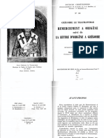 Grégoire Le Thaumaturge - Remerciements À Origène Et Lettre D'origène À Grégoire (PDFDrive) PDF