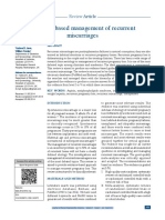 Management of Recurrent Miscarriages