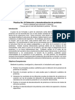 IQ 04 Identificación y Desnaturalización de Proteínas