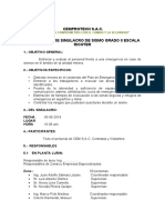 Informe Simulacro Sismos 30 Mayo 2013