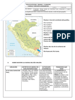 CCSS 2021 - 2do Ano - Iii Bim - Sem 1 - Cuencas y Vertientes Hidrograficas - Ficha PDF