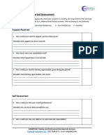 Mid-Probationary Period Assessment Template