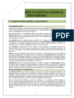 TEMA 5 Antropología II - La Reflexión Filosófica Sobre El Ser Humano