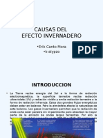 Causas Del Efecto Invernadero