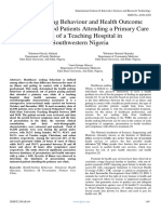 Health-Seeking Behaviour and Health Outcome Among Uninsured Patients Attending A Primary Care Clinic of A Teaching Hospital in Southwestern Nigeria