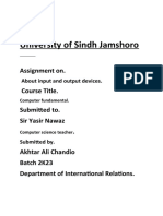 University of Sindh Jamshoro