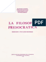 Fernando Montero (Dir.) - LA FILOSOFÍA PRESOCRÁTICA PDF