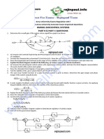 Bm8501 Biocontrol Systems Part B & Part C Questions: Anna University Exams Regulation 2017