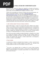 Guía para Citar Sin Cometer Plagio