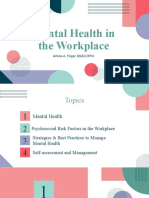 Mental Health in The Workplace