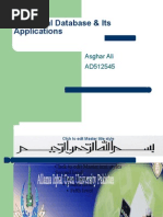 Relational Database & Its Applications: Asghar Ali AD512545