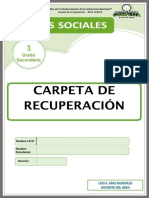 Carpeta de Recuperacion - CC - SS - 1 y 2 Grado