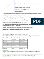 Voix Active Et Voix Passive: Exemple: Nos Amis Construisent Une Maison