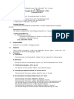 Semi Detailed Lesson Plan in Grade 9 TLE