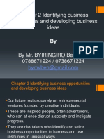 Chapter 2 Identifying Business Opportunities and Developing Business Ideas-1