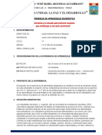 Experiencia de Aprendizaje Diagnóstica - CC - SS Ciclo Vi 1° y 2°