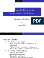 Chapitre I - DDL - DML