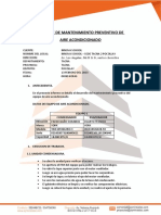 Informe de Mantenimiento Preventivo de Aire Acondicionado: 1. Antecedentes