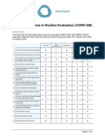 Clinical Outcomes in Routine Evaluation CORE OM