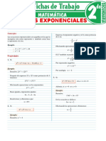 Potenciación y Ecuación Exponencial para Cuarto Grado de Secundaria