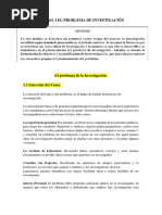 Unidad I. El Problema de Investigacion.