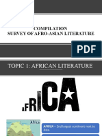 Survey of Afro-Asian Literature