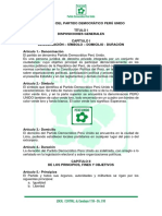 Estatuto Oficial Del Partido Democrático Perú Unido