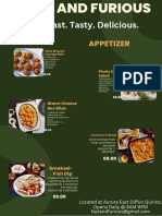 Green White Minimalist Restaurant Menu - PDF