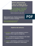 ¿Queì Hace El Trabajo Social en Situaciones de Emergencias-Chile 2020