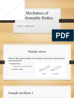 Lecture 2 - Simple Stress