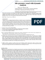 Design of Mobile Pressure Vessel With Dynamic Analysis