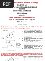 Projection of Lines Solutions PDF