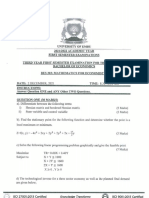 Bes 303 Mathematics For Economist Ii 2021