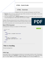 HTML - Quick Guide