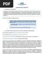 Ficha 4. Elaboración de Objetivos