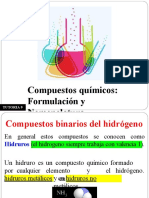 Compuestos Quimicos. Formulación y Nomenclatura. Parte II