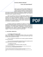 El Divorcio en El Derecho Peruano