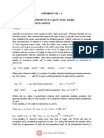 Exp - 4 - Argentometric Method