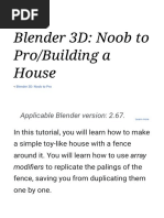 Blender 3D Noob To Pro - Building A House PDF