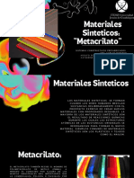 Materiales Sinteticos: "Metacrilato"