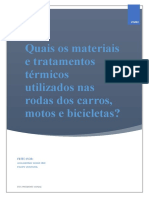 Quais Os Materiais e Tratamento Térmico Utilizados Nas Rodas Dos Carros