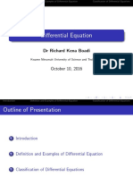 Differential Equation: DR Richard Kena Boadi