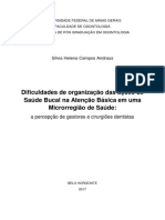 Dificuldade de Organiza o Das A Es de Saude Bucal 1