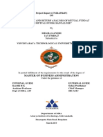 A Study On Risk and Return Analysis of Mutual Fund at SBI Mutual Funds, Bangalore PDF