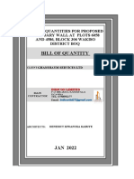 Proposed Hollow Block Boundary Wall Quotation