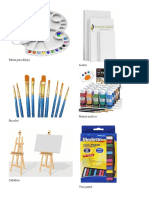 Materiales para Pintar Con Colores y Temperas