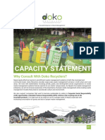 Doko Recyclers Capacity Statement 2021